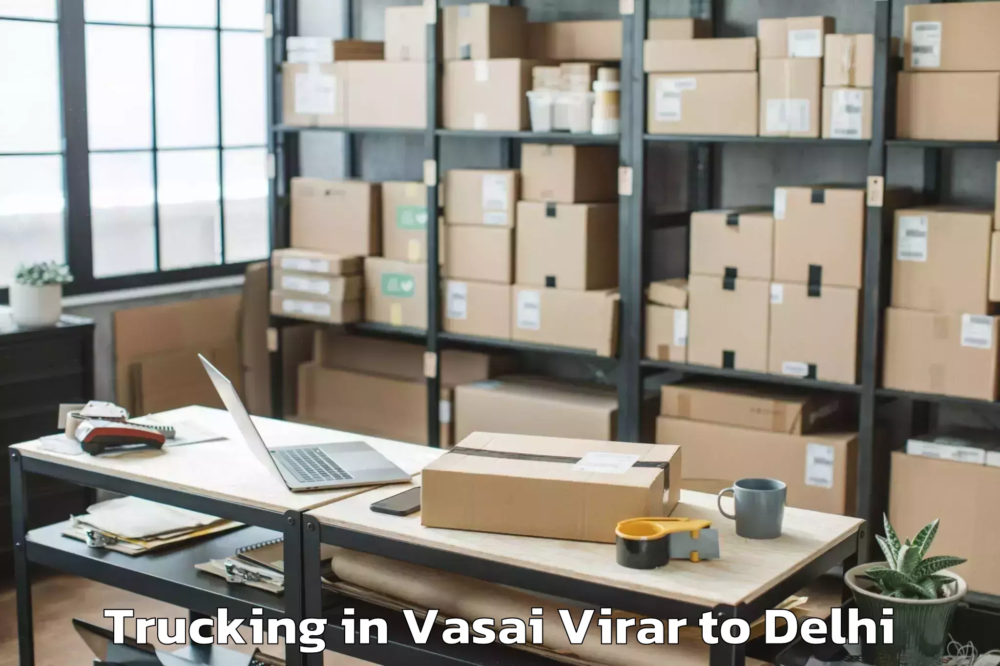 Book Vasai Virar to Aggarwal City Mall Pitampura Trucking